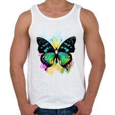 PRINTFASHION colorful butterfly - Férfi atléta - Fehér atléta, trikó
