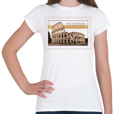PRINTFASHION Colosseum - Női póló - Fehér női póló