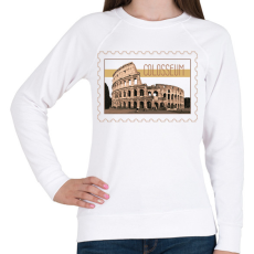 PRINTFASHION Colosseum - Női pulóver - Fehér