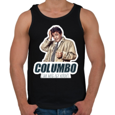 PRINTFASHION Columbo - Csak még egy kérdés - Férfi atléta - Fekete atléta, trikó