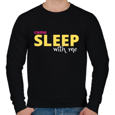 PRINTFASHION Come Sleep With Me - Férfi pulóver - Fekete férfi pulóver, kardigán