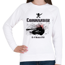 PRINTFASHION commander is-4 - Női pulóver - Fehér női pulóver, kardigán