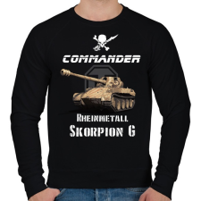 PRINTFASHION commander-scorpion g - Férfi pulóver - Fekete férfi pulóver, kardigán