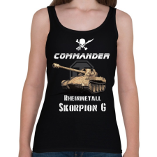 PRINTFASHION commander-scorpion g - Női atléta - Fekete női trikó