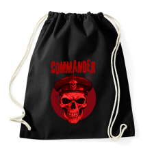 PRINTFASHION commander skull - Sportzsák, Tornazsák - Fekete tornazsák