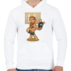 PRINTFASHION Conor McGregor - Férfi kapucnis pulóver - Fehér