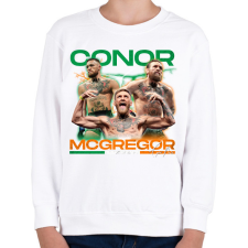 PRINTFASHION Conor McGregor - Gyerek pulóver - Fehér gyerek pulóver, kardigán