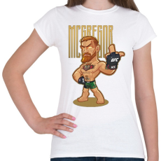 PRINTFASHION Conor McGregor - Női póló - Fehér