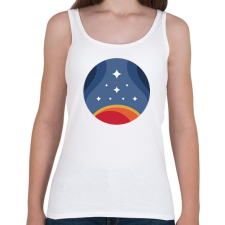 PRINTFASHION Constellation Starfield - Női atléta - Fehér női trikó