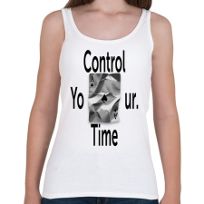 PRINTFASHION Control Your Time. - Női atléta - Fehér női trikó