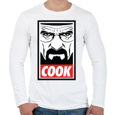 PRINTFASHION Cook - Férfi hosszú ujjú póló - Fehér