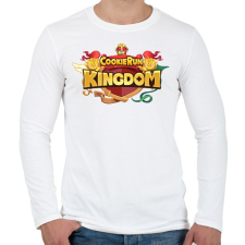 PRINTFASHION Cookie Run Kingdom - Logo - Férfi hosszú ujjú póló - Fehér férfi póló