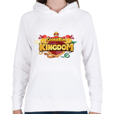 PRINTFASHION Cookie Run Kingdom - Logo - Női kapucnis pulóver - Fehér női pulóver, kardigán