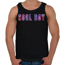 PRINTFASHION cool boy - Férfi atléta - Fekete