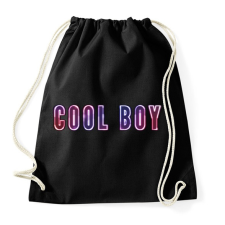 PRINTFASHION cool boy - Sportzsák, Tornazsák - Fekete tornazsák