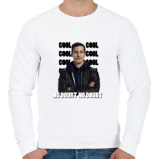 PRINTFASHION Cool, cool, cool, cool, no doubt, no doubt - Férfi pulóver - Fehér