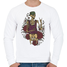 PRINTFASHION Cool guy - Férfi pulóver - Fehér