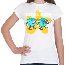 PRINTFASHION Cool kids - Női póló - Fehér