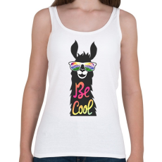 PRINTFASHION Cool láma - Női atléta - Fehér