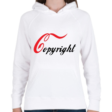 PRINTFASHION Copyright - Női kapucnis pulóver - Fehér női pulóver, kardigán