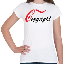 PRINTFASHION Copyright - Női póló - Fehér női póló