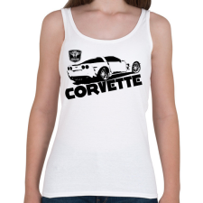 PRINTFASHION Corvette - Női atléta - Fehér női trikó