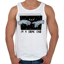 PRINTFASHION Cosmic child - Férfi atléta - Fehér atléta, trikó