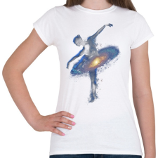 PRINTFASHION Cosmic dance - Női póló - Fehér női póló
