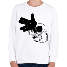 PRINTFASHION Cosmoshadow - Gyerek pulóver - Fehér gyerek pulóver, kardigán