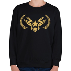 PRINTFASHION Counter Strike: Global Offensive Nova Rank - Gyerek pulóver - Fekete