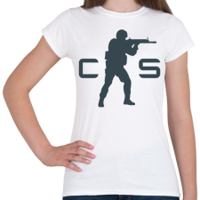 PRINTFASHION Counter Strike Logo - Női póló - Fehér női póló