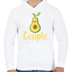 PRINTFASHION Couple - Férfi kapucnis pulóver - Fehér