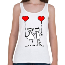 PRINTFASHION Couples - Női atléta - Fehér női trikó