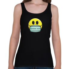 PRINTFASHION Covid smiley - Női atléta - Fekete