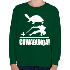 PRINTFASHION Cowabunga 1 - Gyerek pulóver - Sötétzöld