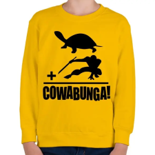 PRINTFASHION Cowabunga 2 - Gyerek pulóver - Sárga gyerek pulóver, kardigán