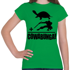 PRINTFASHION Cowabunga 2 - Női póló - Zöld női póló