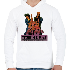 PRINTFASHION Cowboy Bebop Anime - Férfi kapucnis pulóver - Fehér