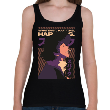 PRINTFASHION Cowboy Bebop - Női atléta - Fekete női trikó