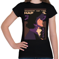 PRINTFASHION Cowboy Bebop - Női póló - Fekete női póló