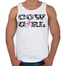 PRINTFASHION Cowgirl - Boci - Férfi atléta - Fehér atléta, trikó