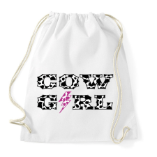 PRINTFASHION Cowgirl - Boci - Sportzsák, Tornazsák - Fehér tornazsák