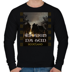 PRINTFASHION Craigh na dun - Férfi pulóver - Fekete