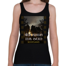 PRINTFASHION Craigh na dun - Női atléta - Fekete női trikó