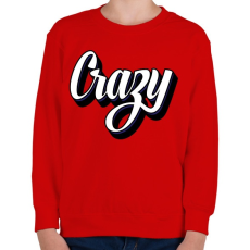 PRINTFASHION Crazy - Gyerek pulóver - Piros