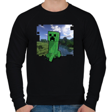 PRINTFASHION creeper2 - Férfi pulóver - Fekete