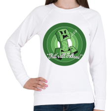 PRINTFASHION Creeper - Ez van srácok! - Női pulóver - Fehér női pulóver, kardigán