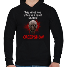 PRINTFASHION creepshow - Férfi kapucnis pulóver - Fekete férfi pulóver, kardigán