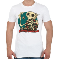 PRINTFASHION Creepy Christmas - Férfi póló - Fehér férfi póló