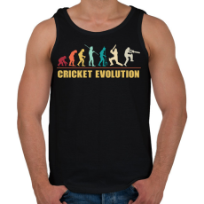 PRINTFASHION Cricket evolution - Férfi atléta - Fekete